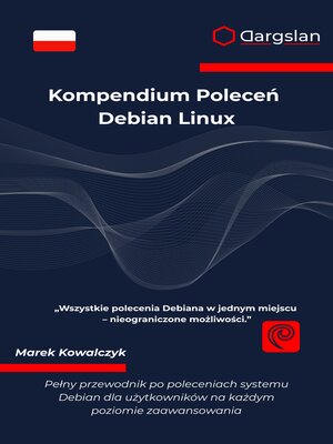 cover image of Kompendium Poleceń Debian Linux